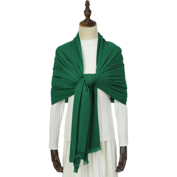 Swat Pany Scarf For Women Winter Pashmina Shawls For Women Wedding Shawls-Green2 - Picture 4 of 7